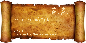Poth Pelbárt névjegykártya